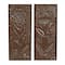 23" White Metal Farmhouse Floral Wall Décor Set